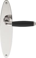 Formani TIMELESS 1932MPOSFC deurkruk op schild blind - glans nikkel/ebbenhout - thumbnail