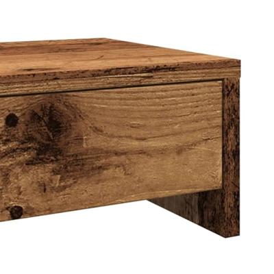 Monitorstandaard met lades 50x27x15 cm bewerkt hout oud hout