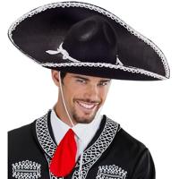 Sombrero zwart Carlo - thumbnail