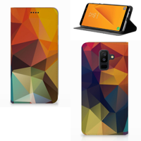 Samsung Galaxy A6 Plus (2018) Stand Case Polygon Color - thumbnail