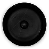Waskom Riho Marmic Rond 34,6x34,6x11,4 cm Mat Zwart Marmer Keramiek - thumbnail