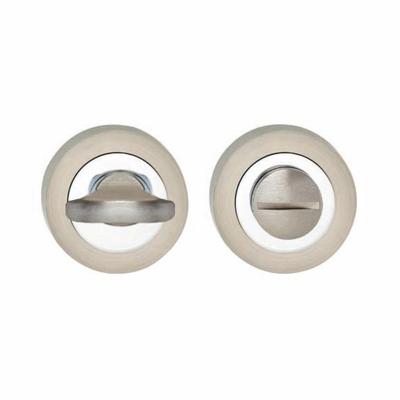 WC-sluiting 6mm verdekt met nokken ø52x10mm zamak chroom/nikkel mat