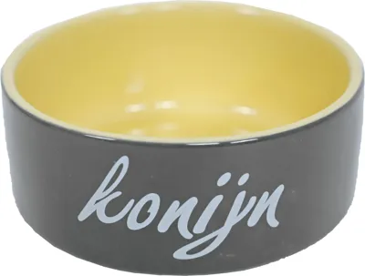 Konijnen eetbak steen 12cm Konijnen eetbak steen 12cm