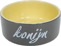 Konijnen eetbak steen 12cm - thumbnail