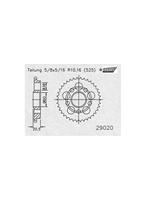 ESJOT Chain wheel 525 39z steel silver - thumbnail