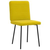 Eetkamerstoelen 2 st fluweel geel - thumbnail