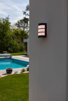 Buitenlamp voordeur grijs &apos;Nila&apos; E27 fitting 22cm