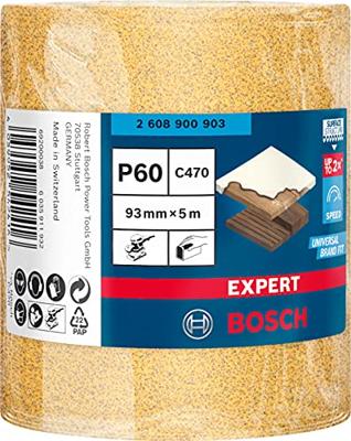 Bosch Accessoires Expert C470 schuurpapierrol voor handmatig schuren 93 mm, 5 m, K60 - 1 stuk(s) - 2608900903 Bosch Accessoires Expert C470 schuurpapierrol voor handmatig schuren 93 mm, 5 m, K60 - 1 stuk(s) - 2608900903