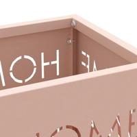 VidaXL Paraplu standaard met opslag roze 15,5 x 15,5 x 49 cm metaal - thumbnail