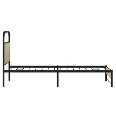 Bedframe zonder matras bewerkt hout sonoma eikenkleur 80x200 cm