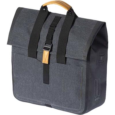 Basil urban dry shopper - waterdichte fietstas, unisex, charcoal melee