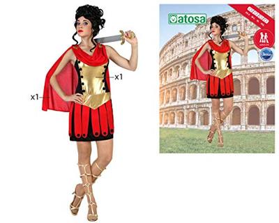 Kostuums voor Volwassenen (2 pcs) Romeinse Strijdster - Maat: XL - Maat: XL