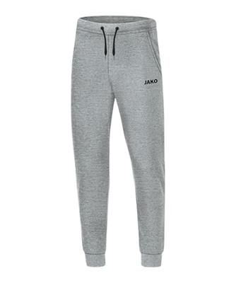 JAKO 6565K Joggingbroek Base Met Boord Kids - Lichtgrijs Gemeleerd - 128