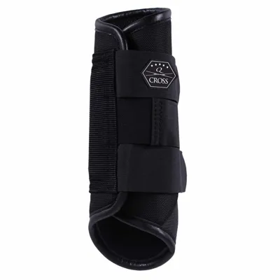 QHP QCross Kevlar A eventing beschermers zwart maat:l QHP QCross Kevlar A eventing beschermers zwart maat:l