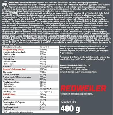 Redweiler | Olimp Supplements | 480g - thumbnail