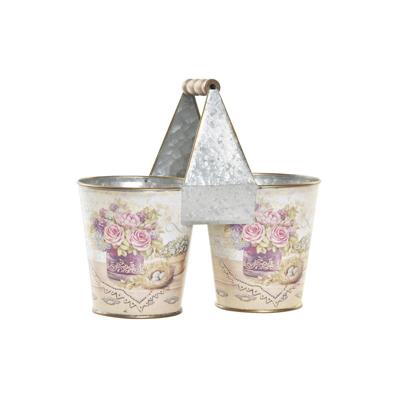 DKD Home Decor Roze Metaal Shabby Chic 24 x 12 x 23 cm