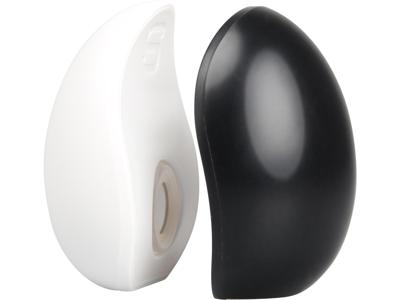 Fackelmann pouring&dispensing set zout- en peperstrooier zwart/wit set van 2