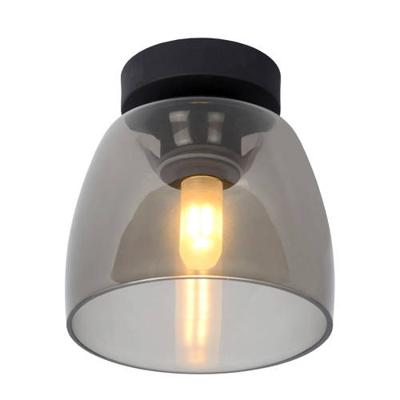 Lucide TYLER - Plafonnière Badkamer - Ø 16,1 cm - 1xG9 - IP44 - Zwart