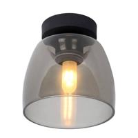 Lucide TYLER - Plafonnière Badkamer - Ø 16,1 cm - 1xG9 - IP44 - Zwart - thumbnail
