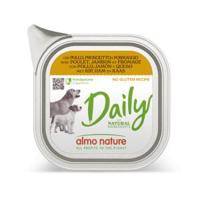 Almo Nature Daily met kip, ham en kaas natvoer hond 32 x 100 g - thumbnail