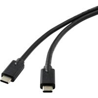 Renkforce RF-4531576 USB-kabel USB 3.2 Gen2x2 USB-C stekker 2.00 m Zwart Afgeschermd - thumbnail