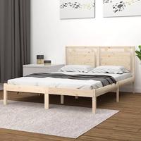Bedframe massief hout 140x190 cm - thumbnail