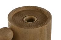 Kroonkandelaar Home ESPRIT Bruin Hars Hout 15 x 9,5 x 35 cm - thumbnail