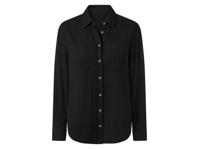 esmara Mousseline dames blouse (Zwart, 44) esmara Mousseline dames blouse (Zwart, 44)