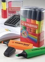 STABILO BOSS ORIGINAL markeerstift, Desk set Parade van 4 stuks in geassorteerde kleuren - thumbnail