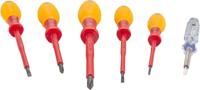 HAZET Schroevendraaierset - geïsoleerd 810/6VDE - Sleufprofiel, Kruiskop profiel PH - 6-delig - 0,4 x 2,5 - 0,8 x 4 - PH1 - PH2 - thumbnail