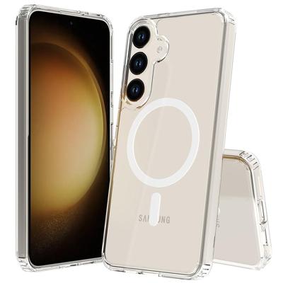 Just in Case Soft TPU Case MagSafe voor Samsung S24+ Telefoonhoesje Transparant