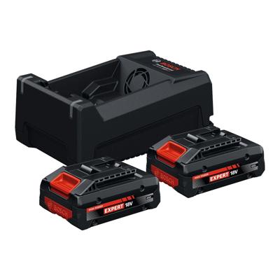 Bosch Professional EXBA18V-40 2 EXPERT Accu starterset 2x EXBA18V-40 4.0Ah + GAL 12V/18V-80 - 1600A0373J