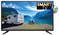 Reflexion 40 inch Smart Wide Screen Full HD LED-tv voor campers met DVB-T2 HD, dvd-speler, triple-tuner en 12 volt auto-adapter (12 V/24 V, HDMI, USB, EPG, CI+, DVB-T antenne), zwart - thumbnail