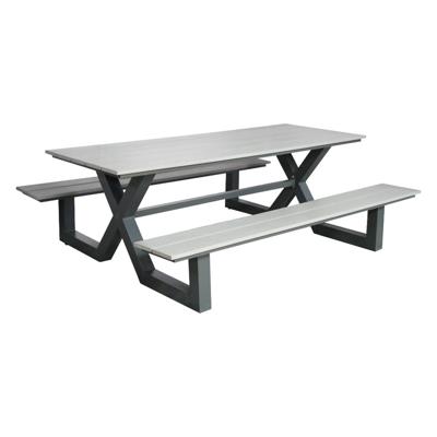 Picknicktafel Family aluminium grijs