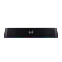 CoolBox DeepGaming Soundbar PC met RGB-verlichting, R200B, pc-luidspreker, gaming stereo 2.0, 6 W RMS, ingang 3,5 mm jack + bluetooth 5.0, voor pc, laptop, tv, zwart - thumbnail