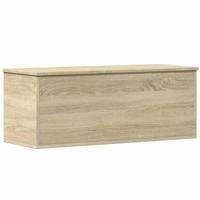 Opbergbox 90x35x35 cm bewerkt hout sonoma eikenkleurig - thumbnail