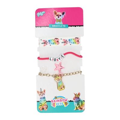 Creative Craft Group Rainbow pets armbanden - 3st.