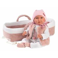 Babypop Llorens Mimi Roze 40 cm Reiswieg - thumbnail