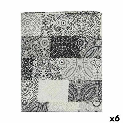 Tafelkleed Dun canvas Anti-vlek Tegel 140 x 180 cm Grijs (6 Stuks)