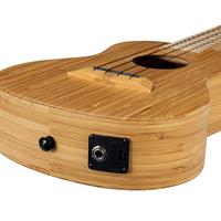 Cascha HH 2313E Bamboo Natural E/A concert ukelele set - thumbnail