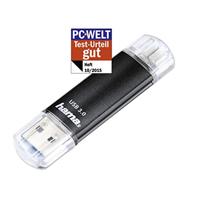 Hama FlashPen Laeta Twin USB-stick smartphone/tablet Zwart 64 GB USB-A 3.2 Gen 1, Micro-USB 2.0 - thumbnail