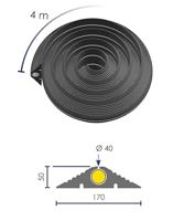 VISO Kabelbrug WP100 Rubber Zwart Aantal kanalen: 1 10000 mm Inhoud: 1 stuk(s) - thumbnail