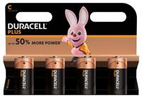 Duracell Plus Mono alkaline batterijen LR20, Maat C 4 Stuk zwart, oranje - thumbnail
