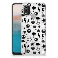 Silicone Back Case Nokia C21 Plus Silver Punk - thumbnail