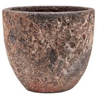 Lava Relic pink couple bloempot 36x34 cm - thumbnail