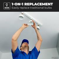 10x GU10 LED spot - 4,5 Watt 400 lumen - 4000K Neutraal wit licht - Dimbaar - LED reflector - Vervangt 50 Watt - thumbnail