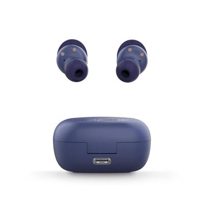 Energy Sistem RaceBuds Draadloze Sporthoofdtelefoon (100% gerecycled kunststof, IPX4 waterdicht, Secure-Fit+, 22 uur accu, Bluetooth-technologie) - Blauw