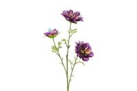 Decostar zijdebloem Dahlia iriserend 62 cm paars - thumbnail