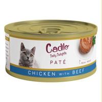 Cadilo Daily Delights - kip met rund paté - natvoer kat (70 g) 4 verpakkingen (24 x 70g) - thumbnail