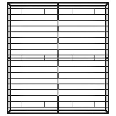 Bedframe metaal zwart 180x200 cm Bedframe metaal zwart 180x200 cm
